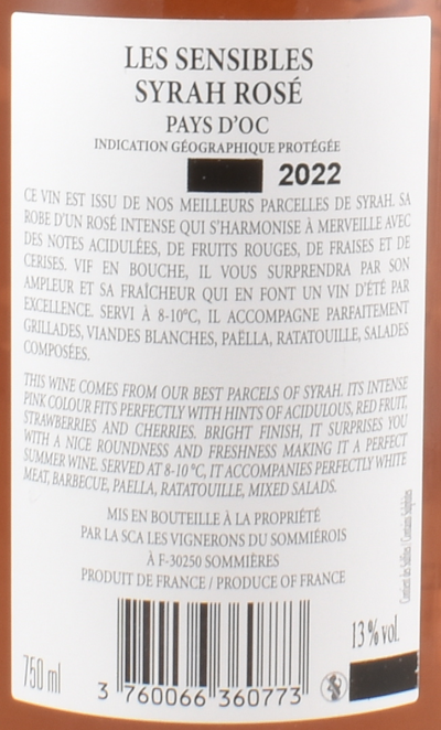 Les Sensibles rosé 